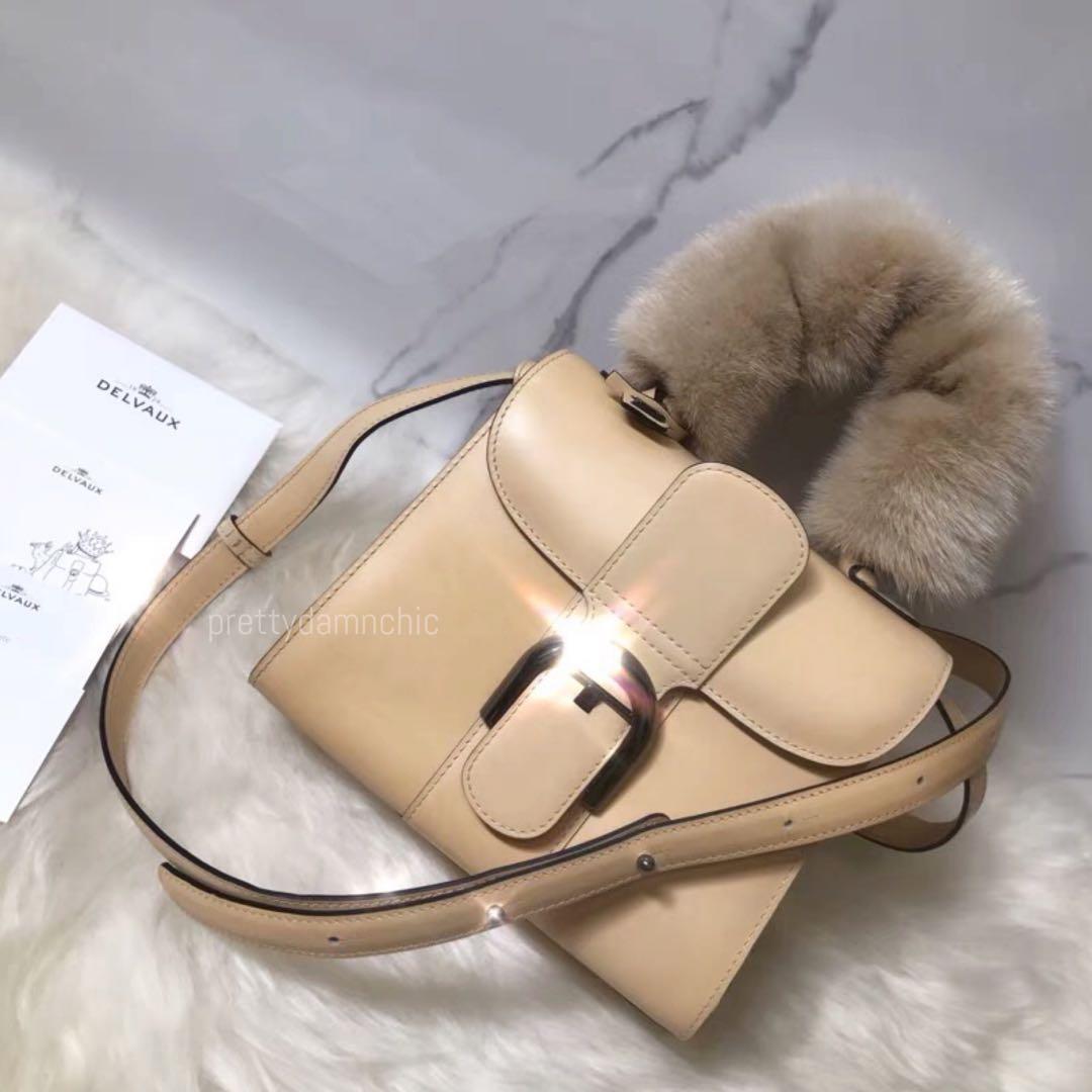 mink fur bag