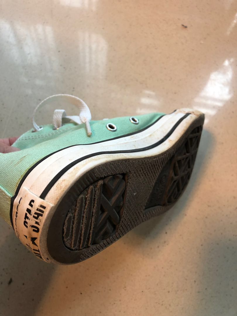 mint converse sneakers