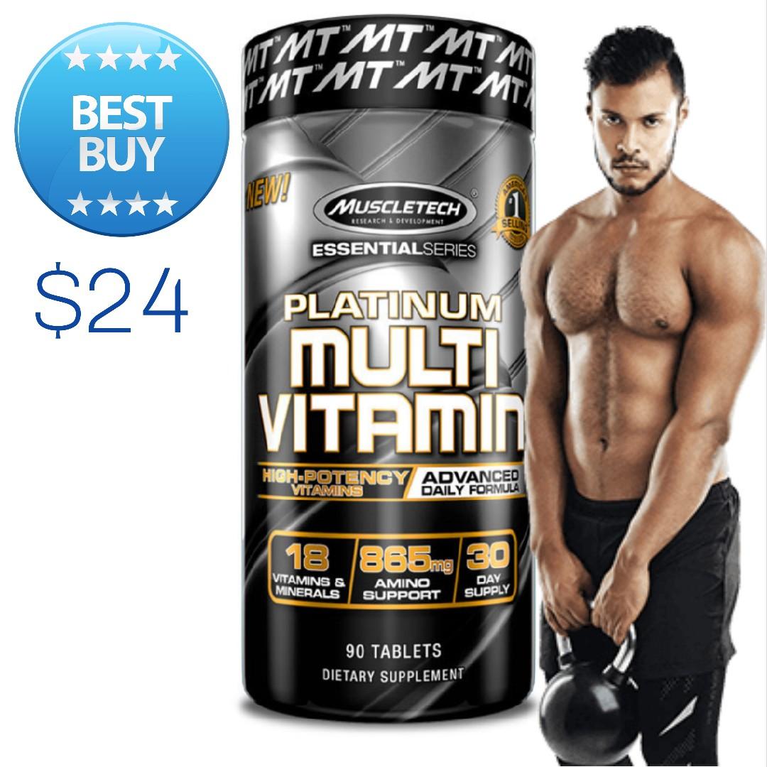 Muscletech Platinum Multivitamin 90tablets Sports Sports Games Equipment On Carousell