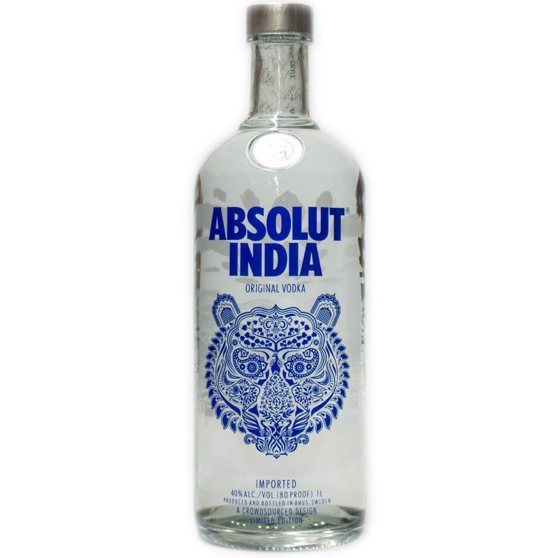 New Last Bottle Absolut India V2 Limited Edition 1l Food Drinks Beverages On Carousell 16 vodka absolut limited edition india 1 litter 1000ml rare selten. carousell