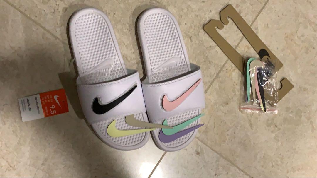 nike slides velcro swoosh