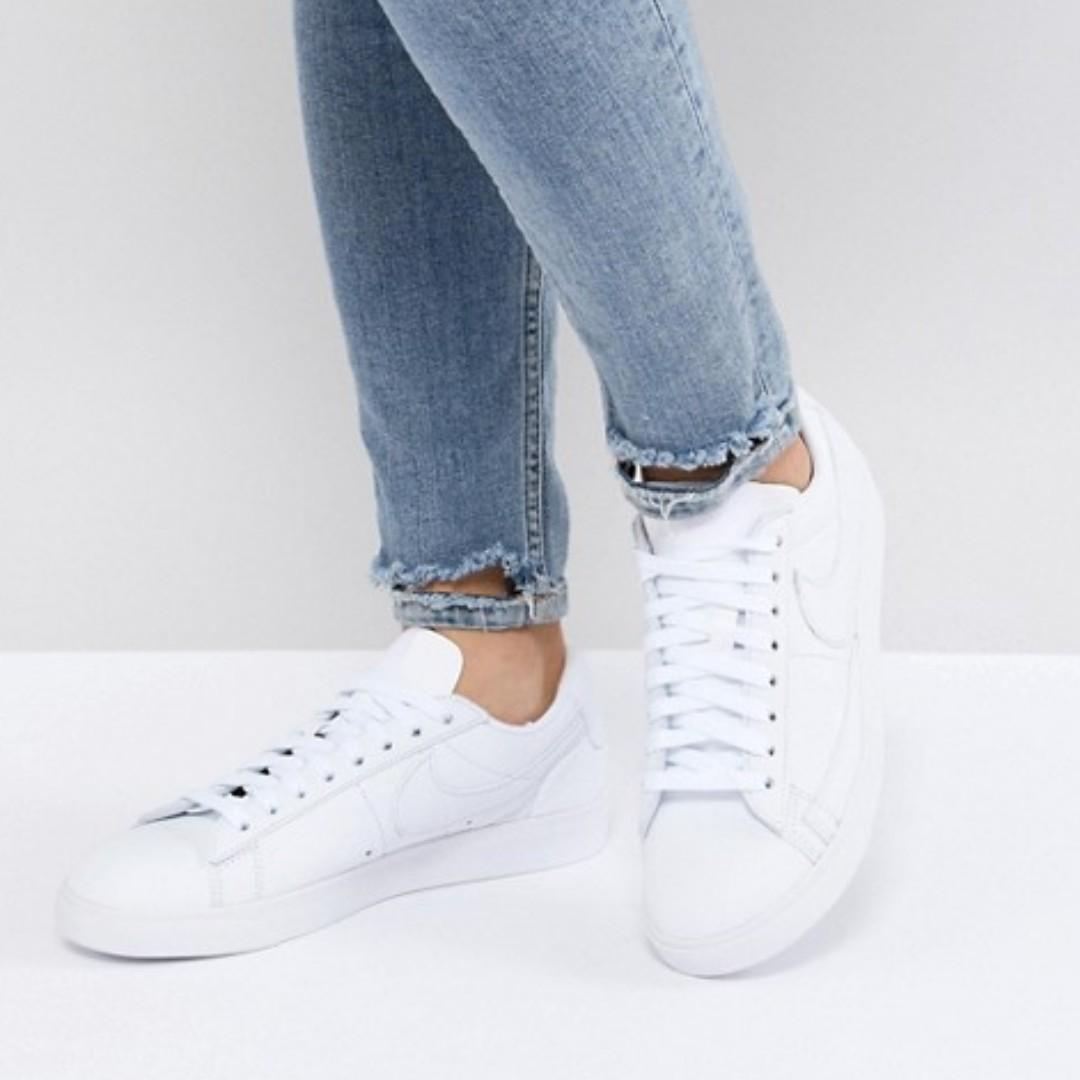 trainers and blazer
