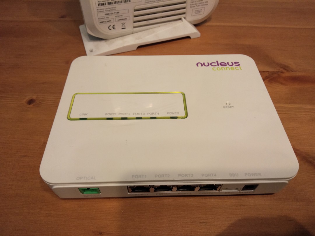Nucleus connect modem eith fiber optics line, Computers & Tech, Parts