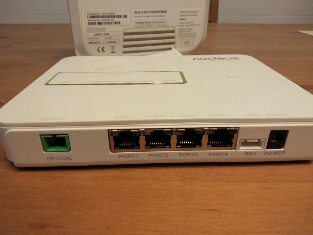 Nucleus connect modem eith fiber optics line, Computers & Tech, Parts