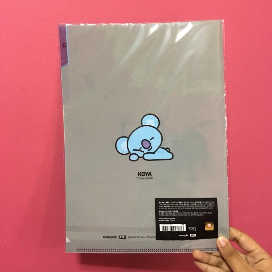 OFFICIAL BT21 x MONOPOLY KOYA 3-POCKET FILE