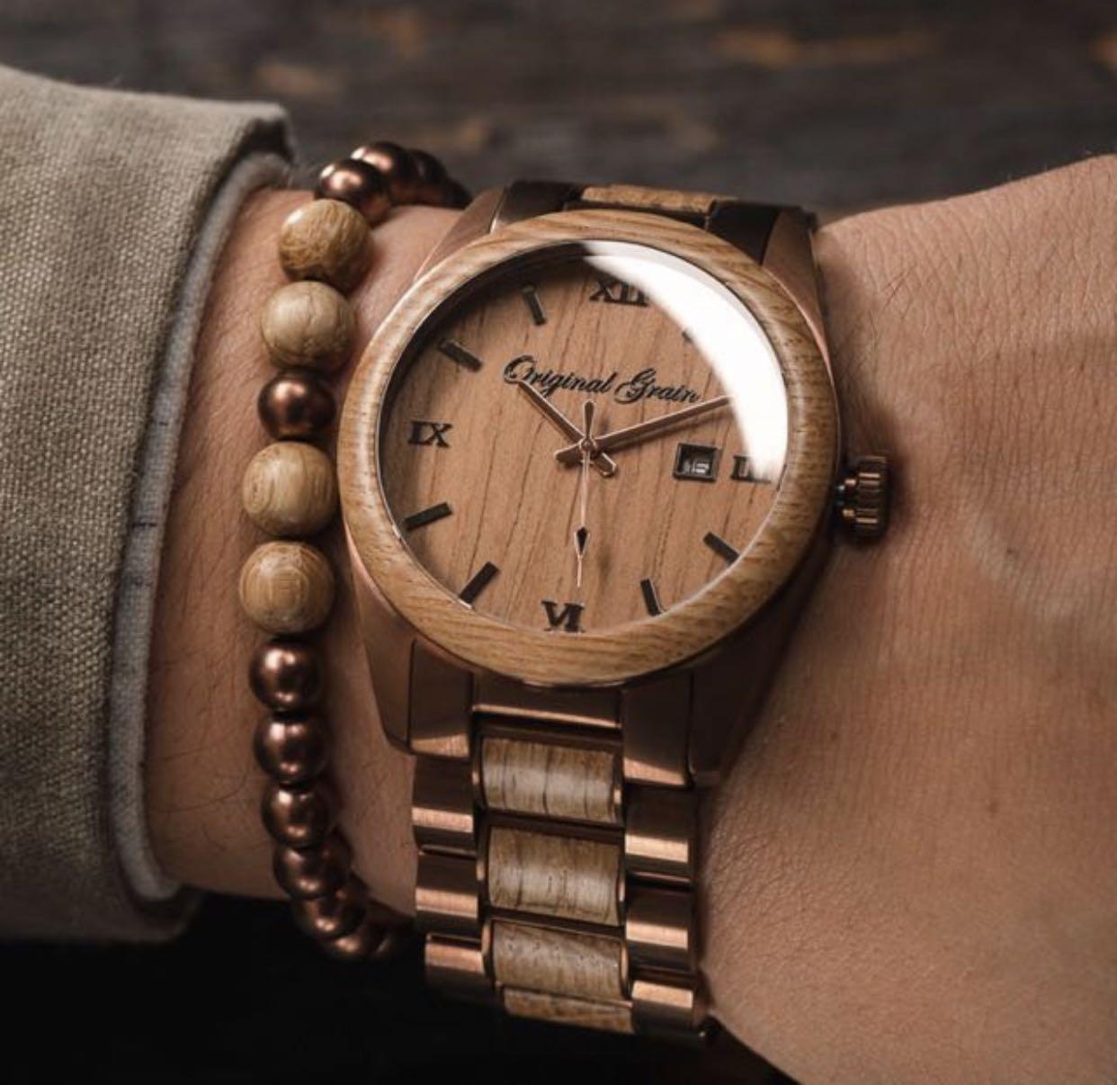 Original Grain Whiskey Classic Wood Watch Mobile Phones Gadgets