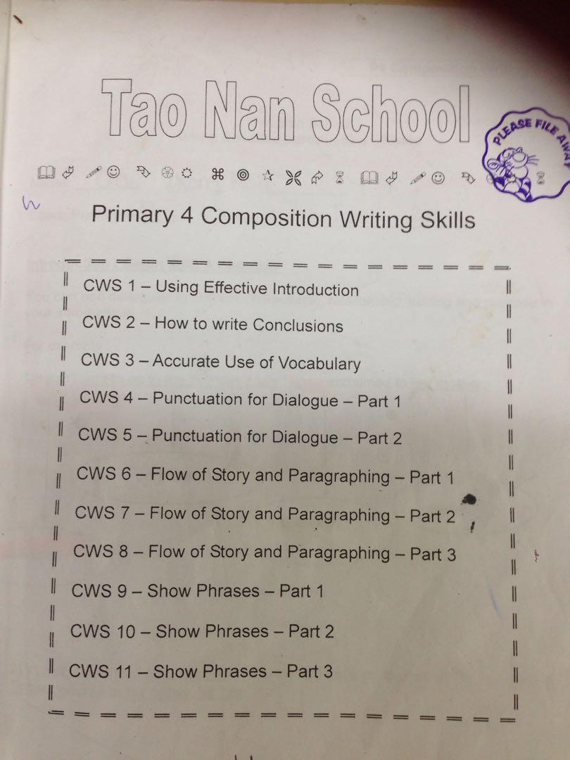 P4 Composition Examples P4 Tao Nan Composition English File, Hobbies & Toys, Books & Magazines ...