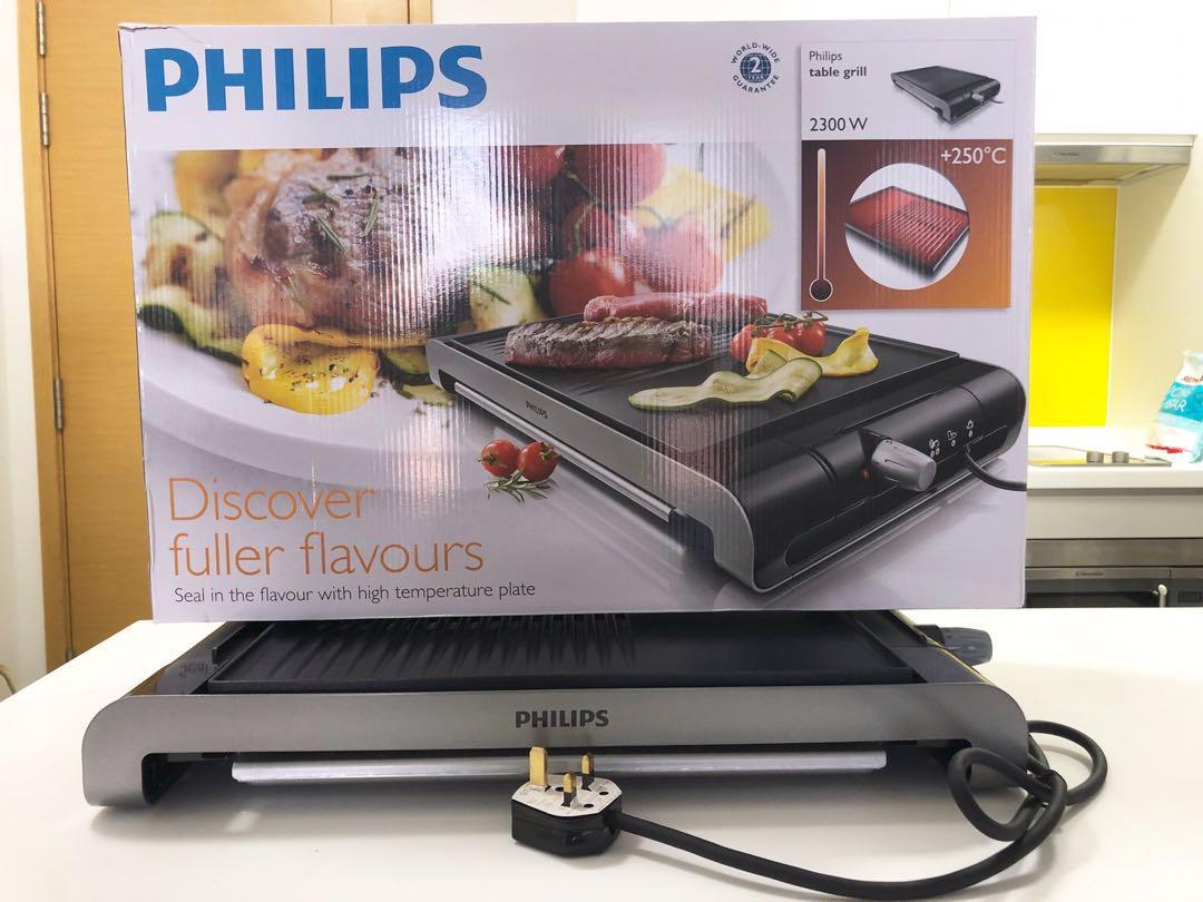 Klik Onverbiddelijk Aangenaam kennis te maken Philips Table Grill (HD4419/20), TV & Home Appliances, Kitchen Appliances,  Ovens & Toasters on Carousell