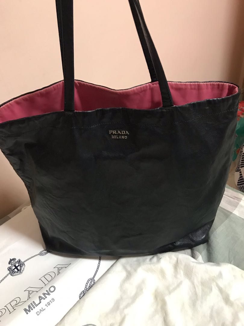 leather reversible tote