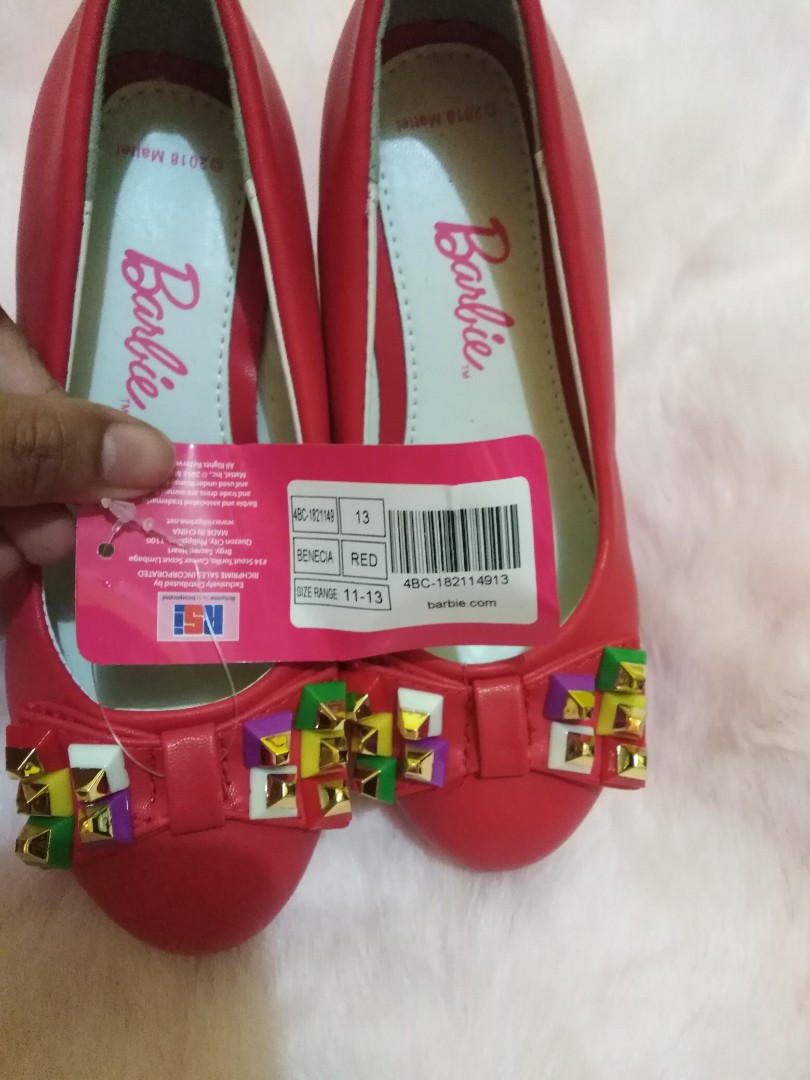 red barbie shoes