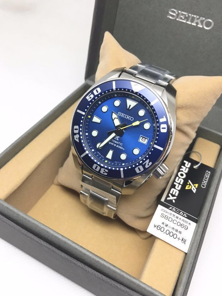 👉Restocking👈 Seiko Prospex Sumo SBDC069 Date Scuba Diver Blue Sunburst  Dial Made In Japan Free Prospex Tuna Can Sling Bag, Mobile Phones &  Gadgets, Wearables & Smart Watches on Carousell