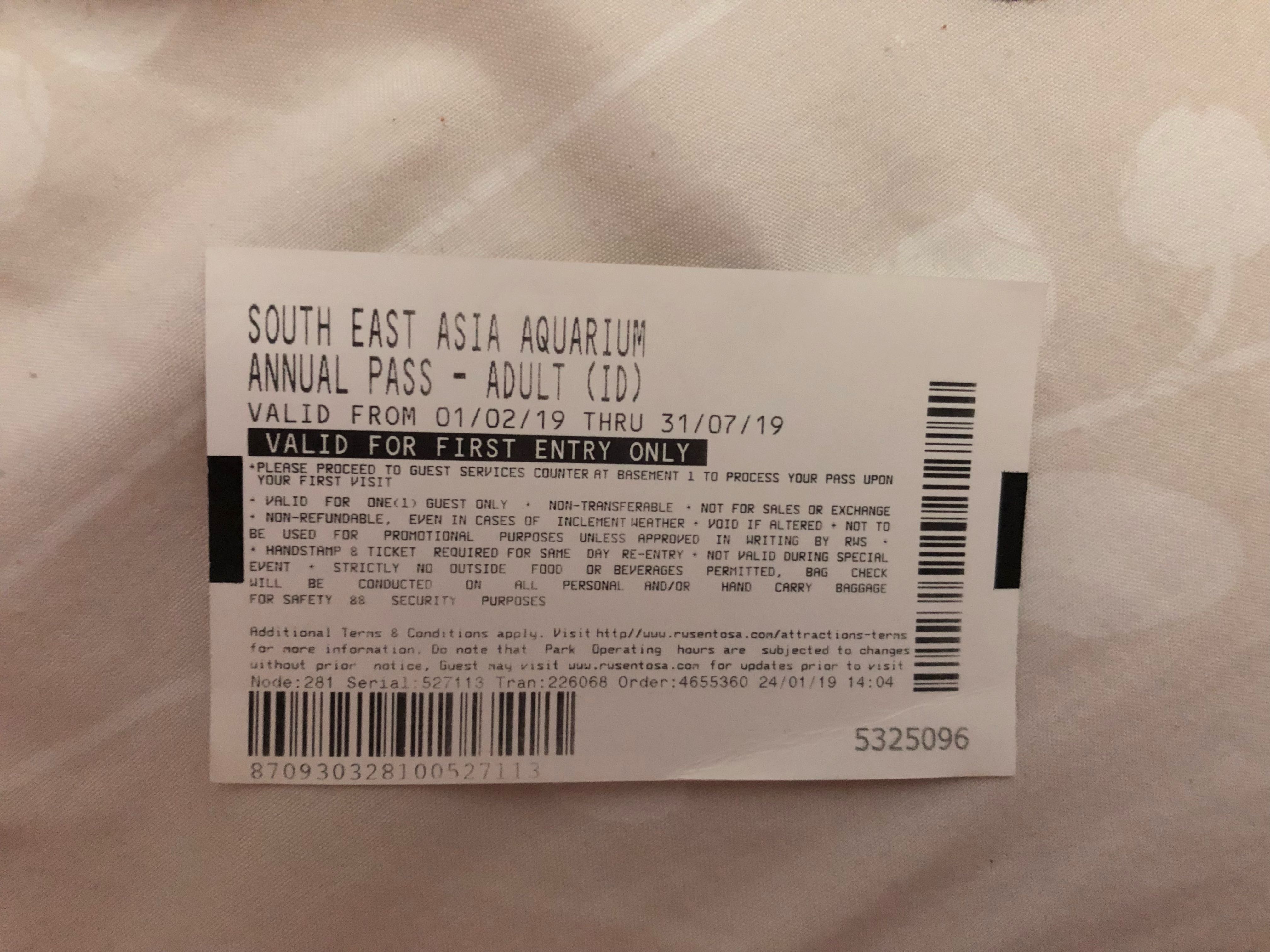 SEA Aquarium Annual Pass, Tickets & Vouchers, Vouchers on Carousell