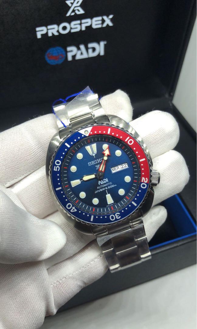 Seiko Turtle Padi Pepsi Bezel Divers 