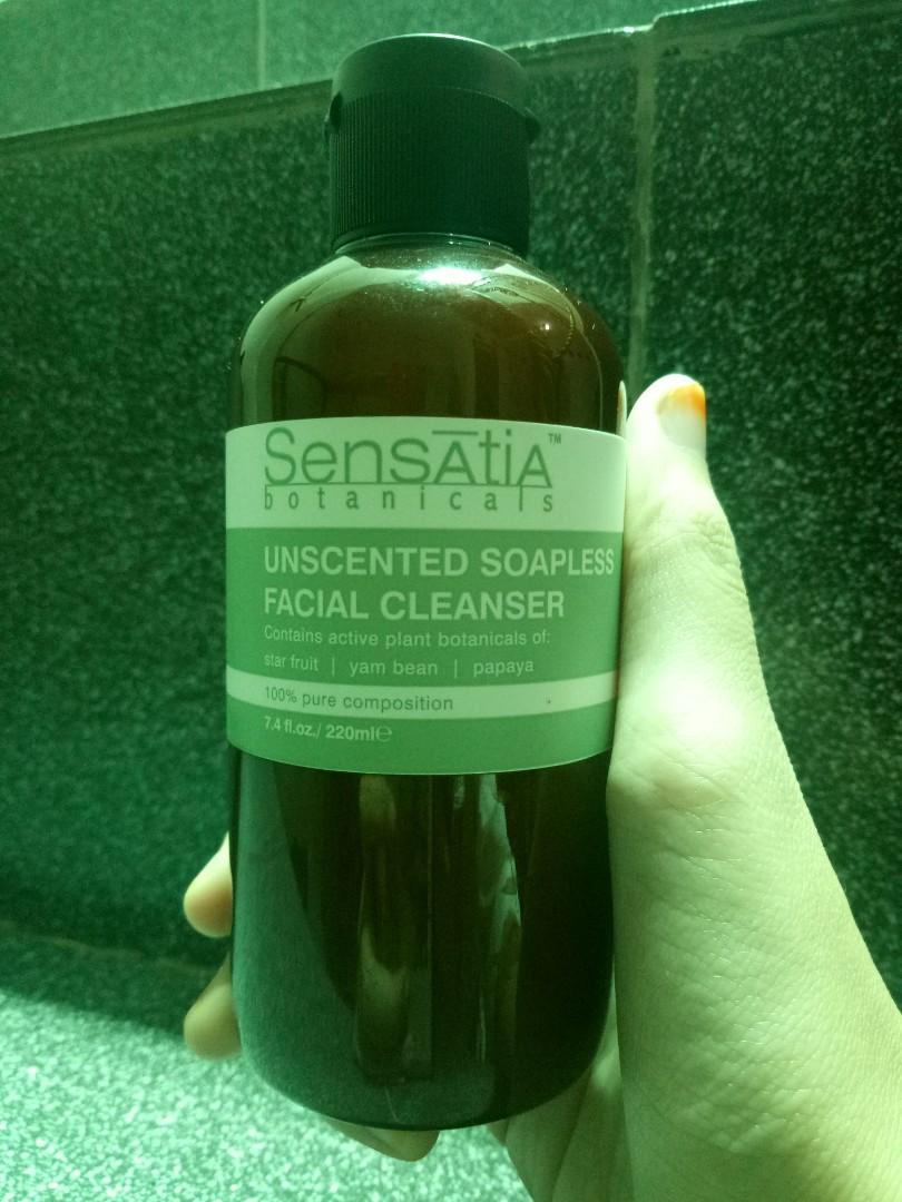 sensatia botanicals unscented soapless facial cleanser