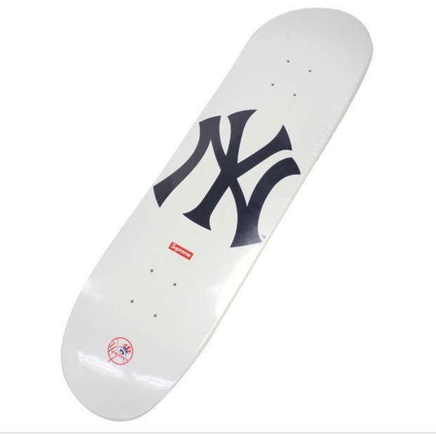 Supreme New York Yankees Skateboard Deck White - SS15 - US