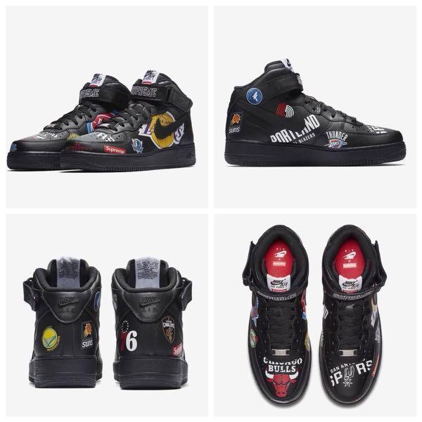 supreme air force 1 black