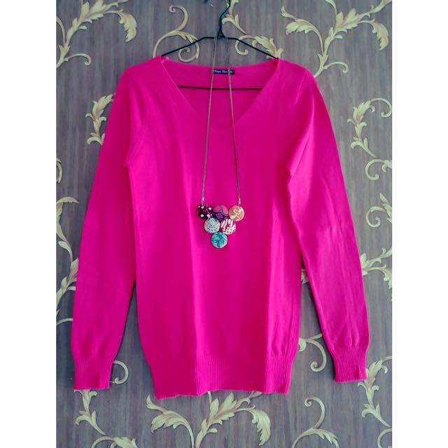 Sweater pink fanta sale