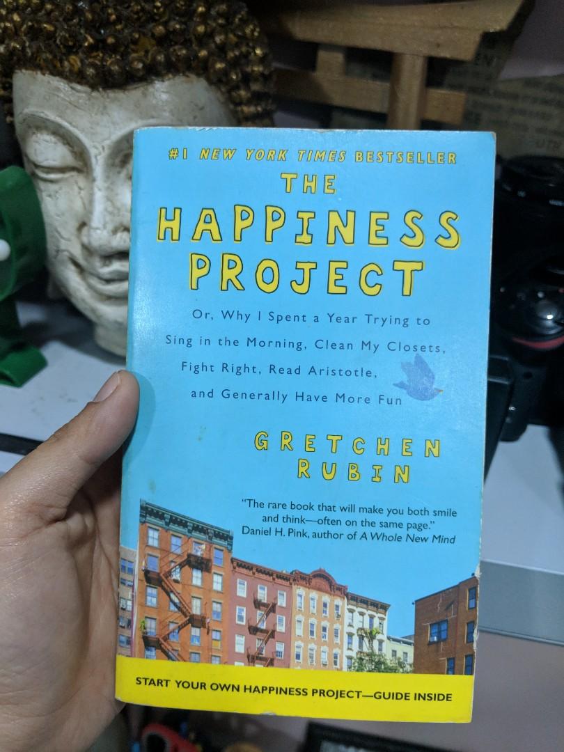 The Happiness Project by Gretchen Rubin (Category: Storybooks) located in Quezon City. Submitted by patagjo (Listing ID 222985027, Image 1). Description: Hello! Price listed is the final price UNLESS you buy more than 1 book. The price will also reflect its physical condition so please don't ask to see more pictures like the spine etc. 😅🙏 No meetups, only shipping. Fixed Php50 shipping cost within Metro Manila. Other titles: The Happiness Proje