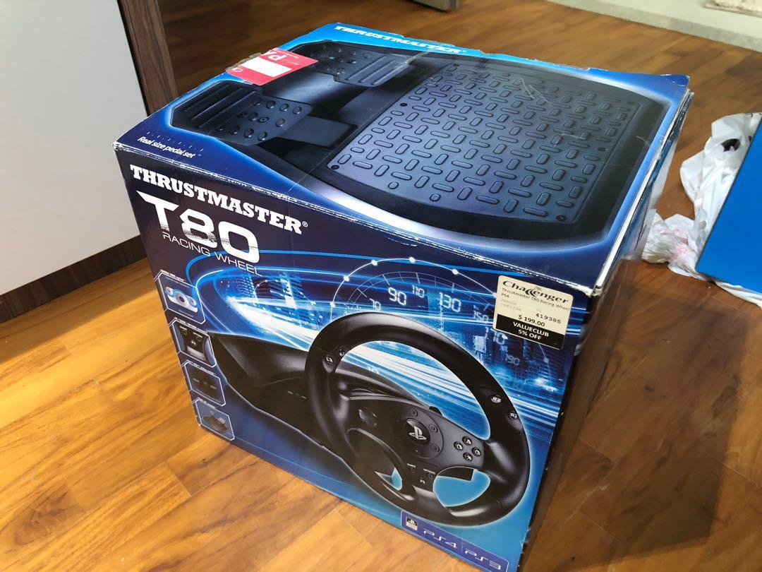 Thrustmaster T80 Racing Wheel (Negotiable), Video Gaming, Gaming ...