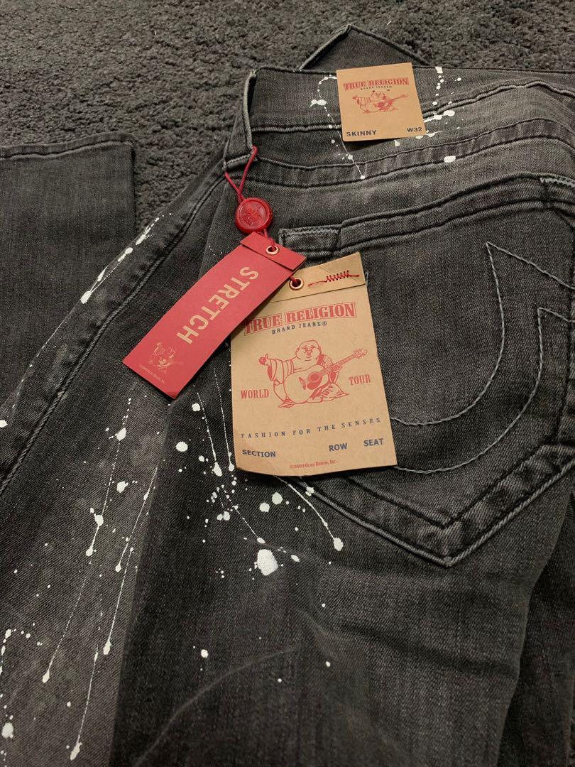 True Religion Skinny Jeans W32 (Category: Jeans) located in Singapore. Submitted by myconfessions (Listing ID 222956687, Image 2). Description: Brand New True Religion Skinny Jeans. Waist size: 32 SKINNY Front Rise: 10" Back Rise: 14 3/4" Leg Opening: 14 1/2".