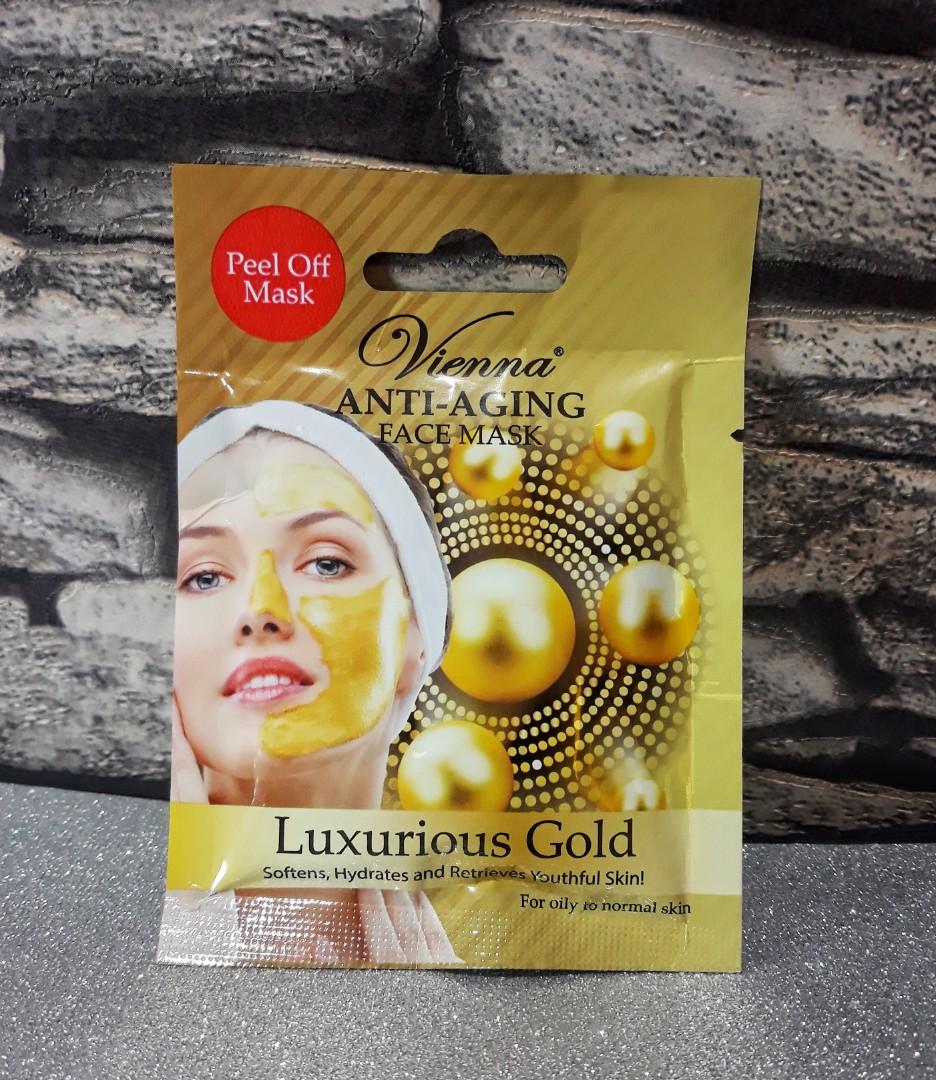 Vienna Anti Aging Face Mask Luxurious Gold Kesehatan Kecantikan Kulit Sabun Tubuh Di Carousell