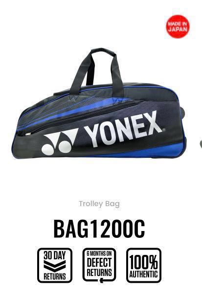 Yonex trolley bag clearance