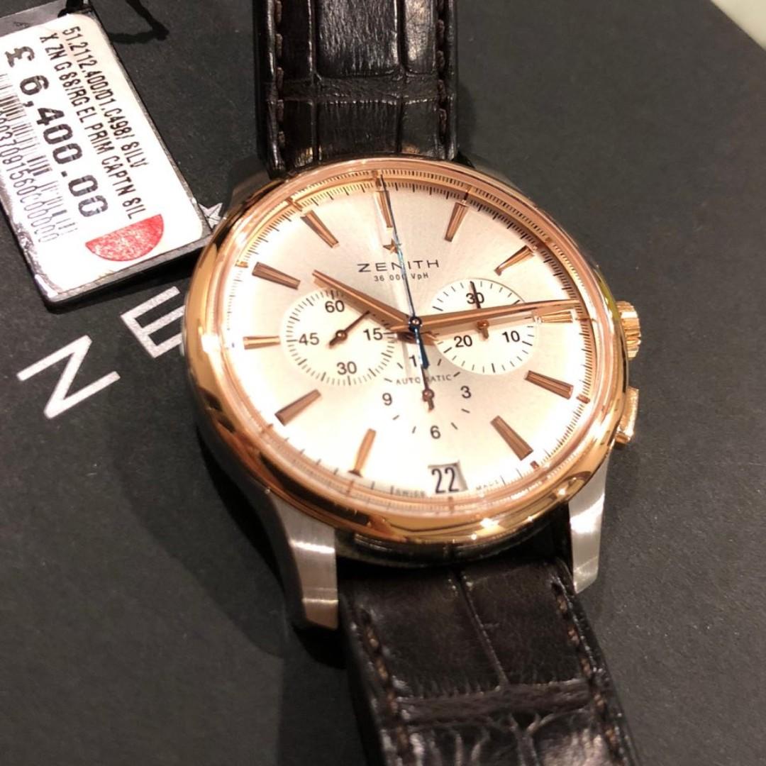 Like New Zenith El Primero Captain 03 2110 400 01 C498 Men S