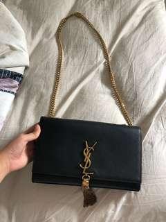 YSL black Kate tassel
