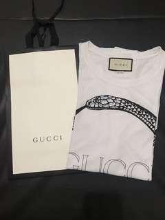 AUTH MENS GUCCI SNAKE RING T-SHIRT