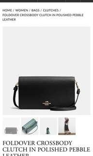 Coach crossbody clutch wallet