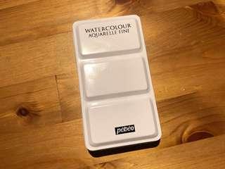 mini metal watercolour case