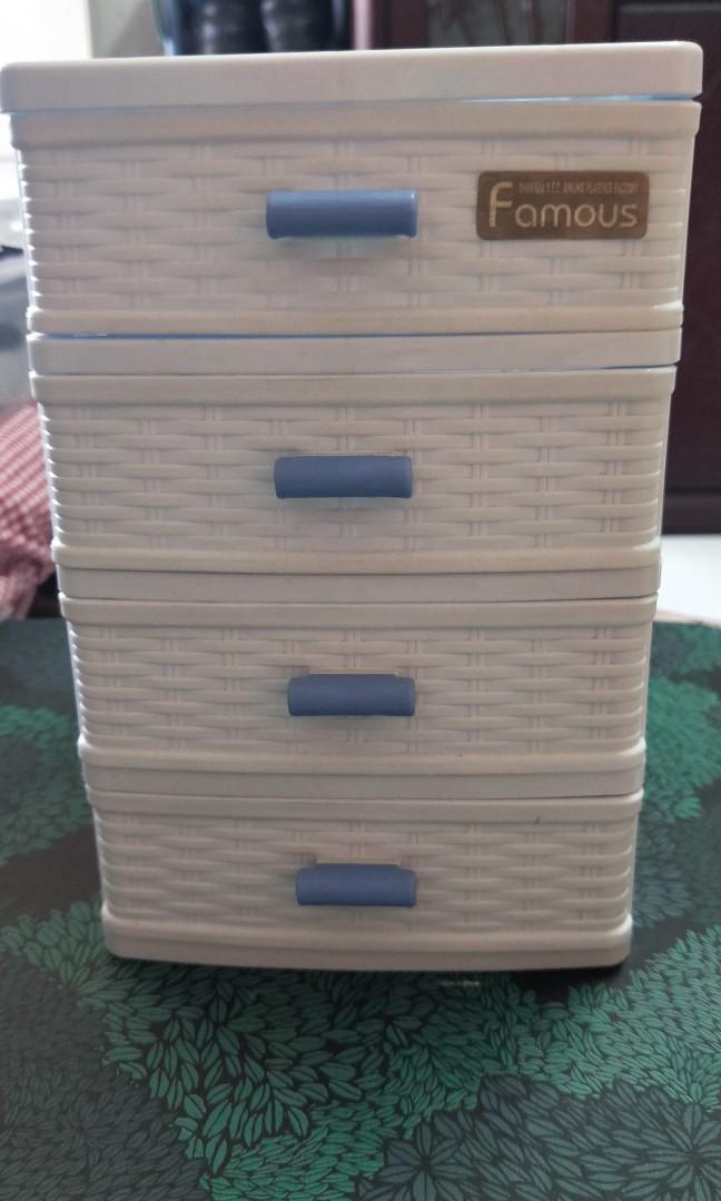 4 Tier Mini Plastic Drawer Furniture Shelves Drawers On Carousell