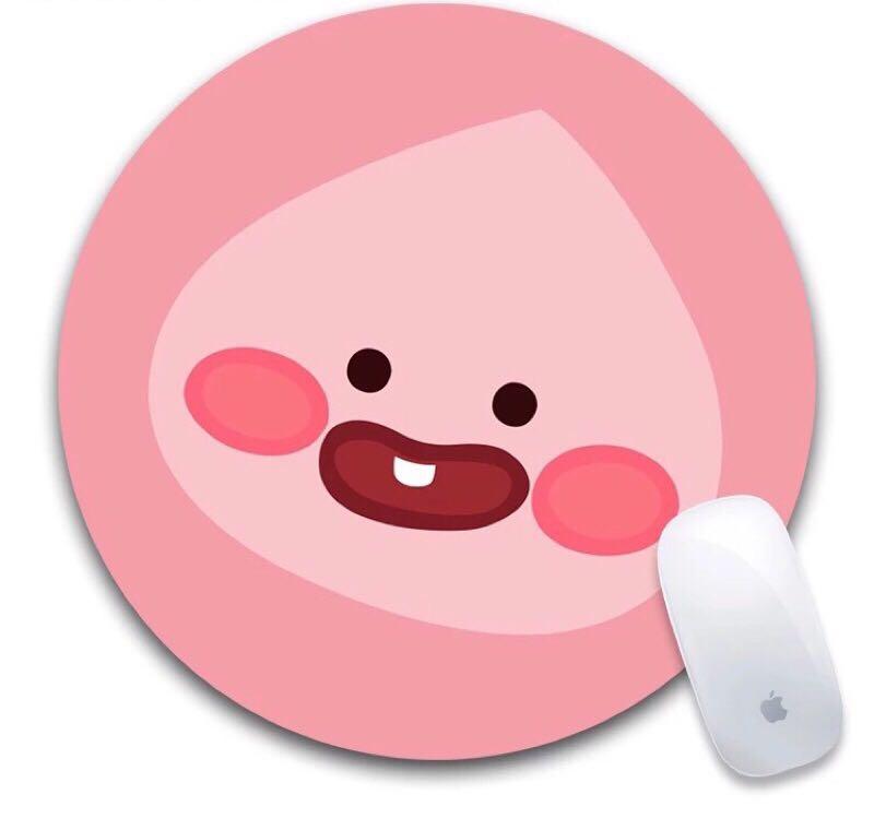 韩国kaoko friends 莱恩 屁桃 pvc 滑鼠垫 22x18cmx3mm 现货 7款
