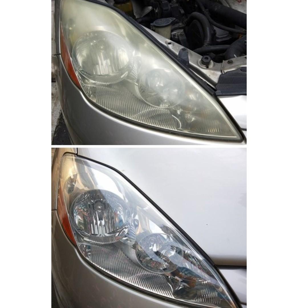 大燈快潔toyota 豐田hybrid Innova Phv Rav4 Prado 原廠大燈泛黃霧化拋光翻新處理 汽機車零配件在旋轉拍賣