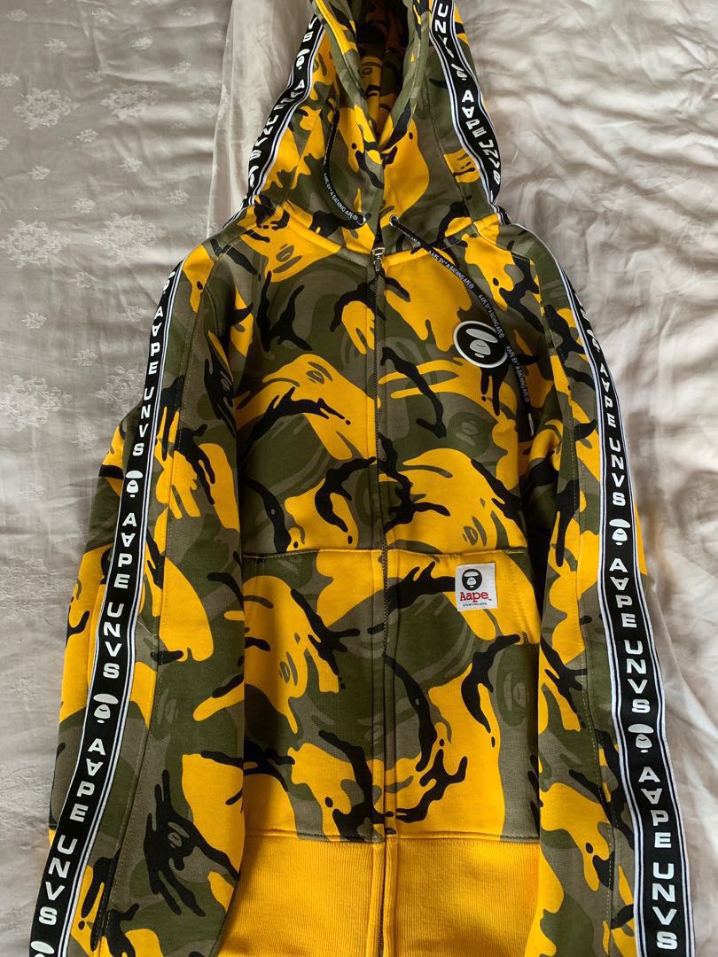 Yellow camo sweatshirt sale