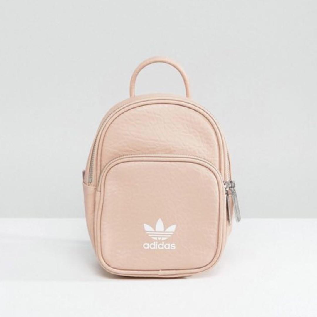 Adidas originals mini backpack in white faux leather online