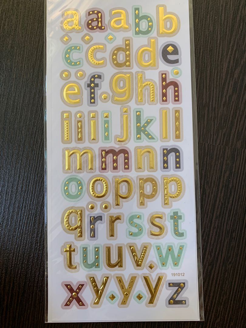 Alphabets Stickers, Hobbies & Toys, Stationery & Craft, Craft Supplies ...