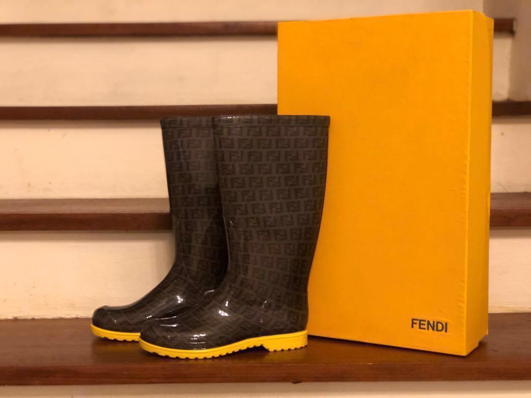 Authentic Fendi Rain Boots, Women's 