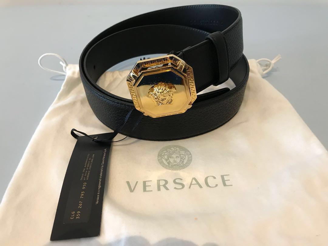Versace mens shop belt sale