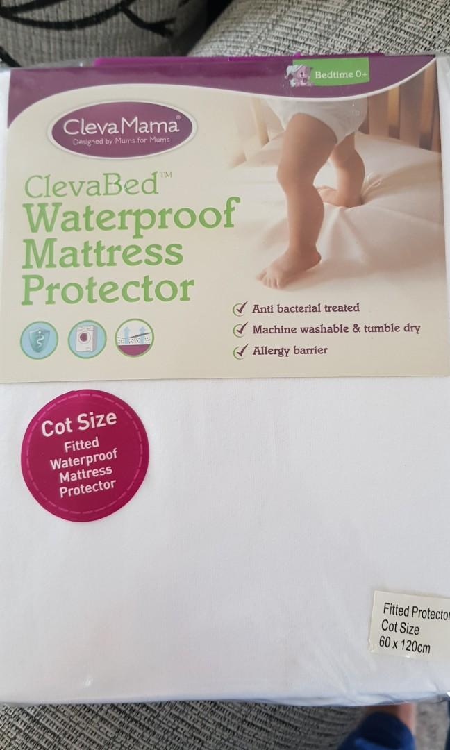 Brand New Cleva Mama Cot Size Waterproof Mattress Protector