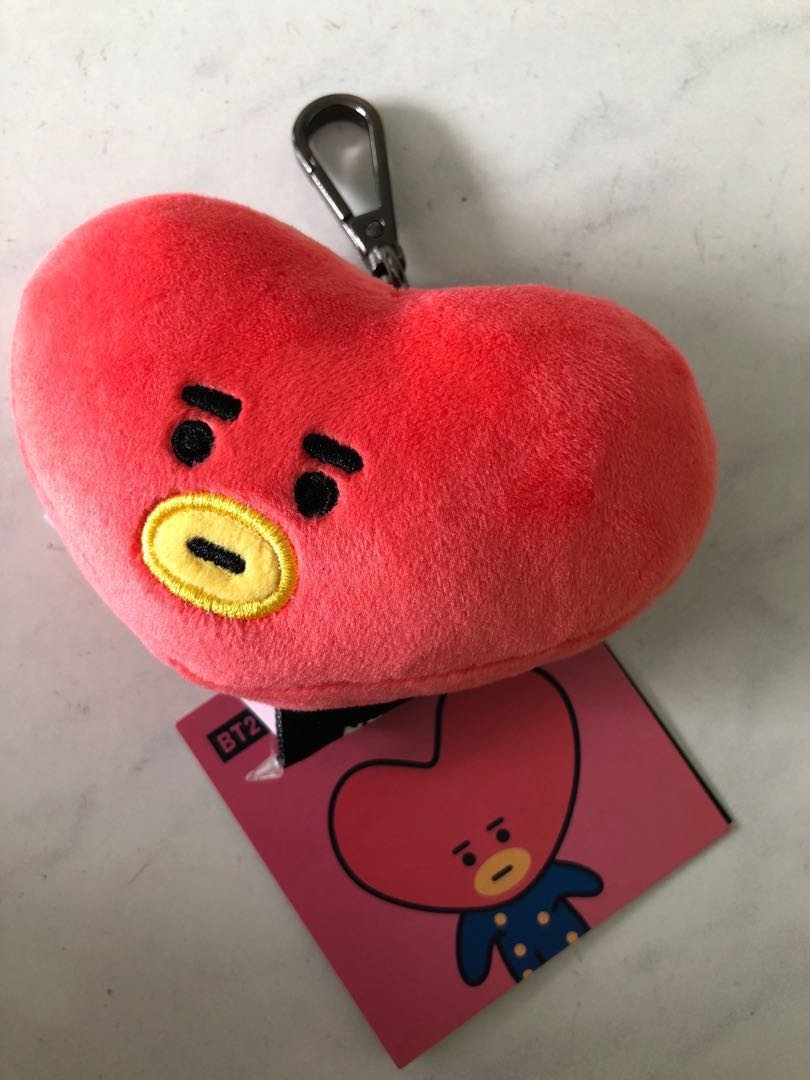 bt21 tata plush keychain