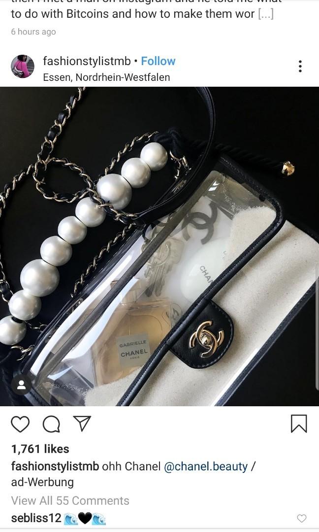Chanel by the Sea SS19 Transparent PVC Sand Pearl Medium Flap Bag runway,  Luxury, Bags & Wallets on Carousell
