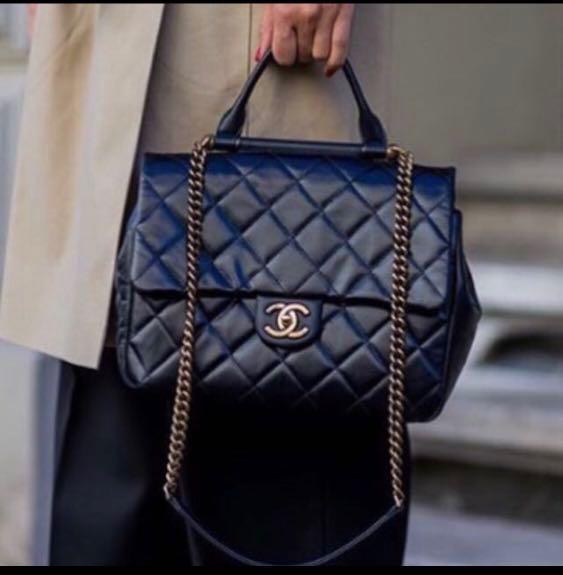 Chanel gold bar top handle deals