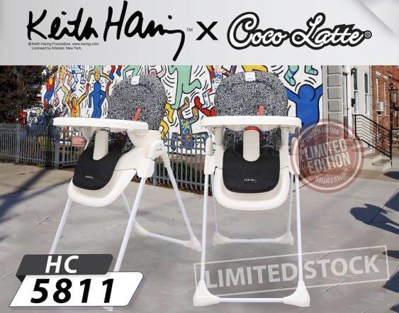 Cocolatte High Chair X Keith Haring Bayi Anak Perawatan Makanan Anak Di Carousell