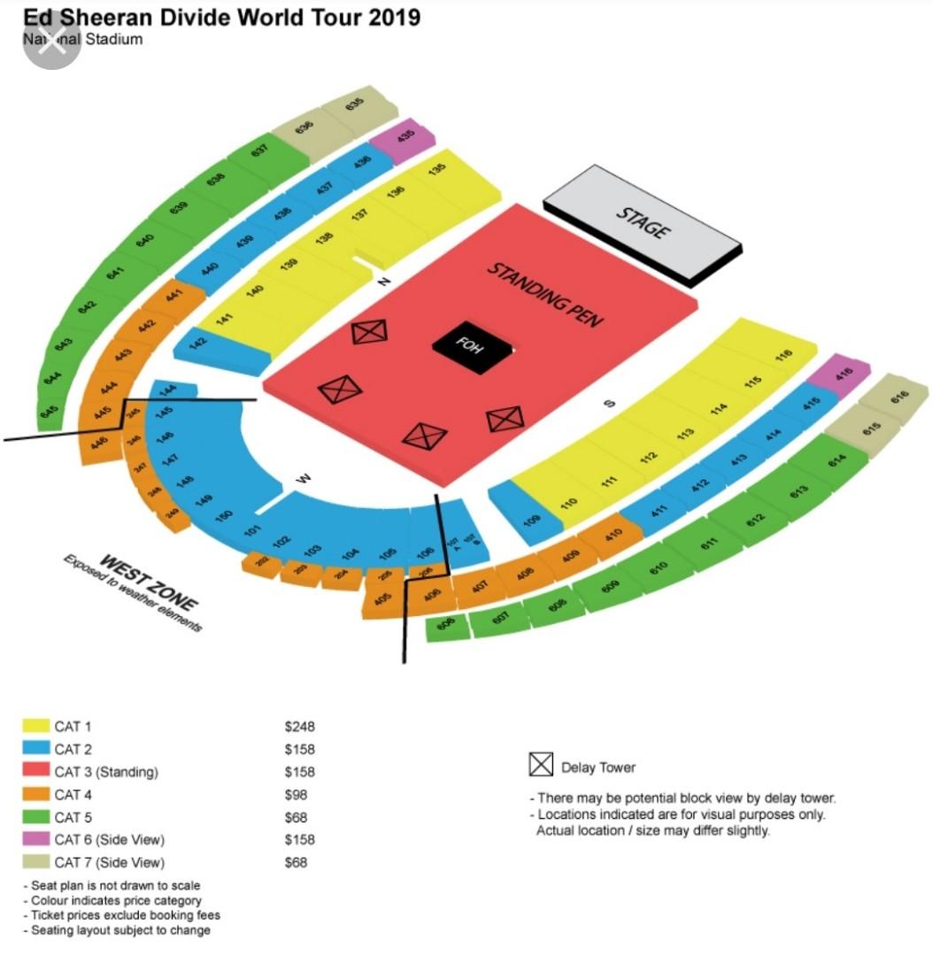 Ed Sheeran Concert 2019 Singapore Entertainment Events Concerts On Carousell