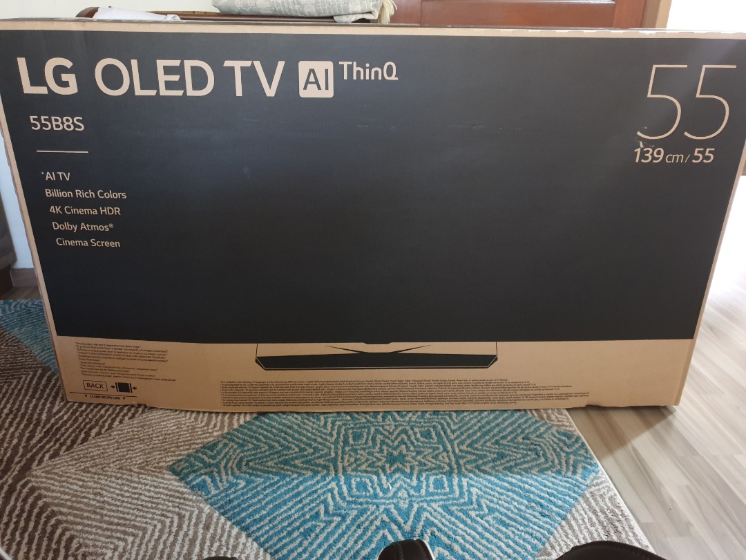 Empty TV box 55 inch with protective styrofoam, Everything Else on