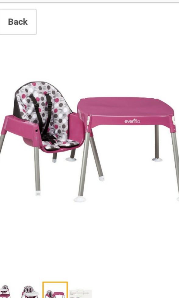 Evenflo Convertible High Chair Dottie Rose