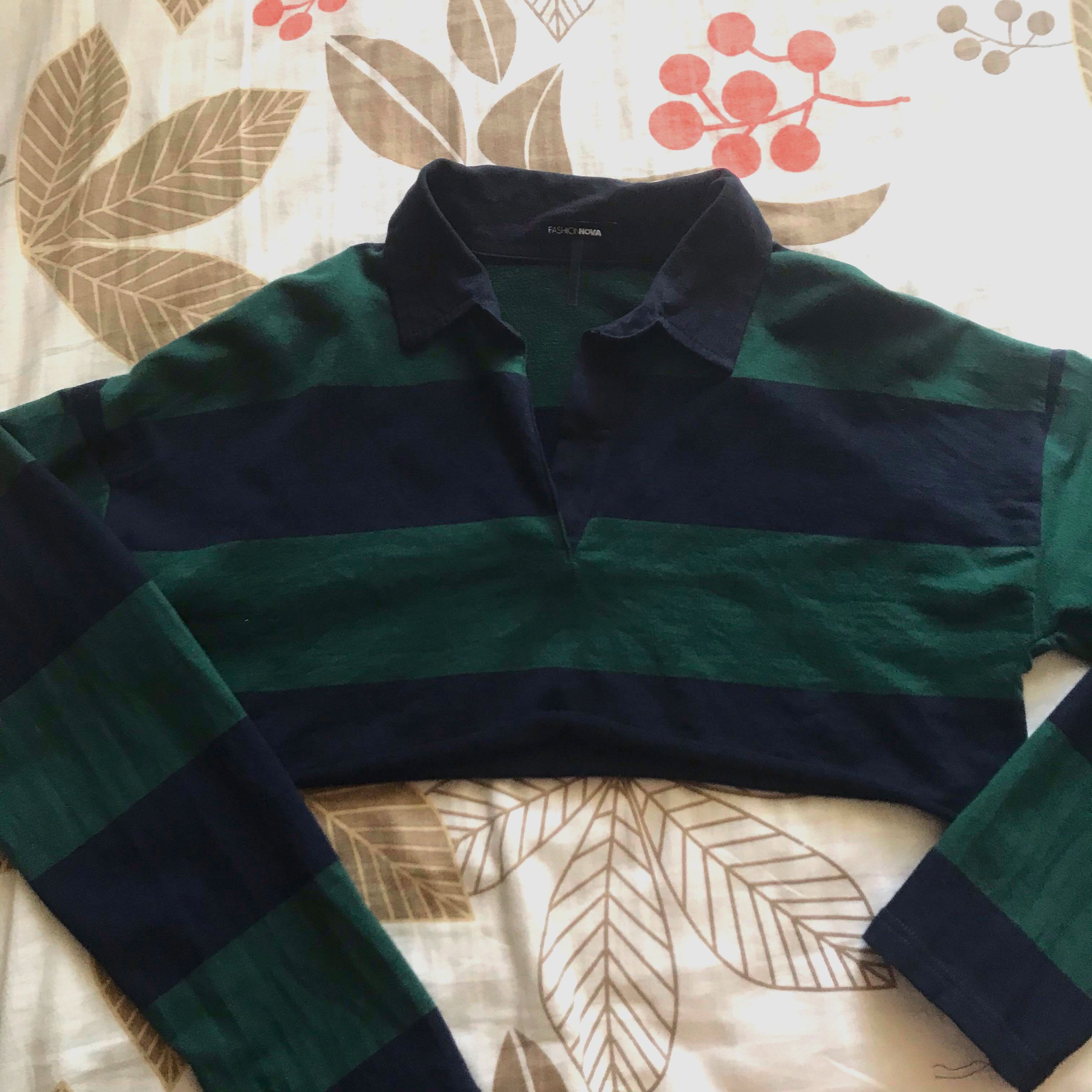 Fashion Nova Vintage Polo Striped Long 