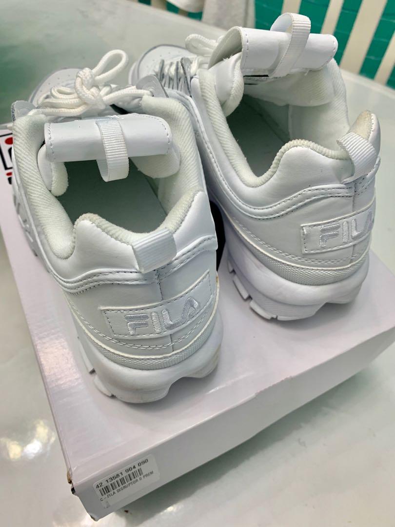 fila disruptor ii triple white