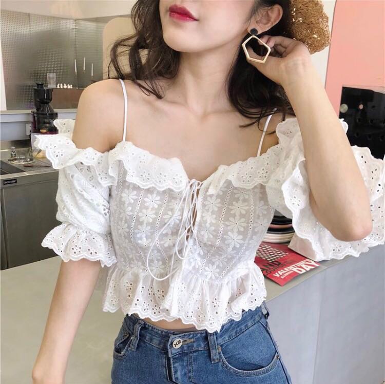 crochet off the shoulder top